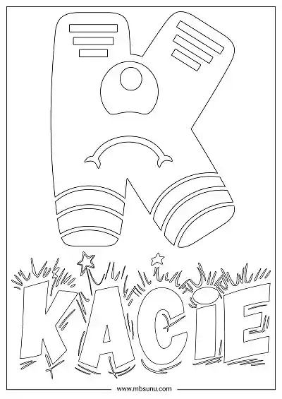 Coloring Page For Name - Kacie