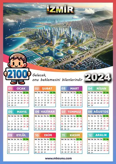 Gelecek Tasarımlı 2024 İzmir Takvimi