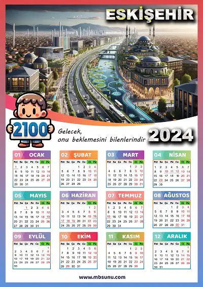 Gelecek Tasarımlı 2024 Eskişehir Takvimi