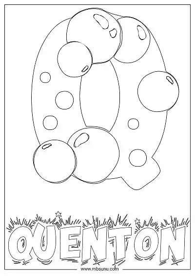 Coloring Page For Name - Quenton